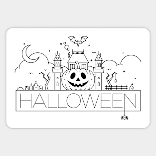 Halloween Typography Magnet